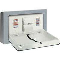 American Specialties, Inc. 10-9018-9 Stainless Steel Surface Mount Horizontal Baby Changing Station