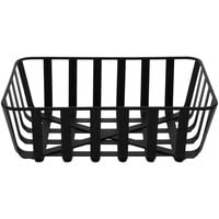 GET Harvest Baskets 11 3/4" x 8" x 4" Rectangular Black Iron Serving Basket
