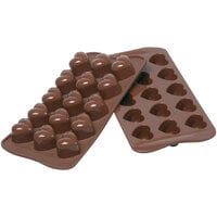 Silikomart Monamour Brown Silicone 15 Compartment Chocolate Mold SCG01