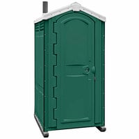 Satellite Global II 5260A Forest Green Portable Restroom - Assembled