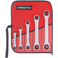 Proto® J1190LO 5-Piece Fractional Reversible Ratcheting Box Wrench Set - 12 Point