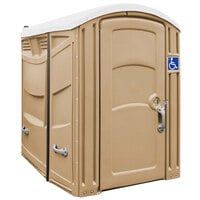 Satellite Freedom 2112A Sand ADA Compliant Portable Restroom - Assembled