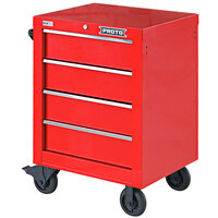 Proto® 27" Red 4-Drawer Single Bank Roller Cabinet with 1800 lb. Capacity JSTV2739RS04RD