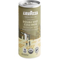 Lavazza Organic Double Shot Cold Brew Coffee with Oat Milk 8 fl. oz. - 12/Case