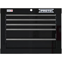Proto® 27" Black 5-Drawer Single Bank Short Top Chest JSTV2720CS05BK