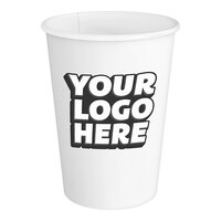 Customizable 12 oz. Single Wall Paper Hot Cup. - 700/Case