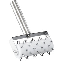 GI Metal 5 inch Wide Dough Docker with Stainless Steel Handle - 3/8 inch Stainless Steel Pins AC-BSM
