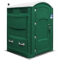 Satellite Liberty 2131A Forest Green Wheelchair Accessible Portable Restroom - Assembled