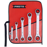 Proto® J1180A 5-Piece Offset Reversible Ratcheting Box Wrench Set - 6 & 12 Point