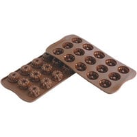 Silikomart Fantasia Brown Silicone 15 Compartment Chocolate Mold SCG19