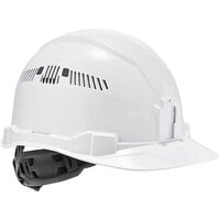 Ergodyne Skullerz 8972 White Class C Cap Style Hard Hat with 4-Point Ratchet Suspension