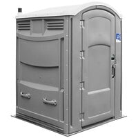 Satellite Liberty 2135A Gray Wheelchair Accessible Portable Restroom - Assembled