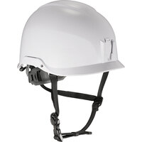 Ergodyne Skullerz 8974 White Class E Safety Helmet with 6-Point Ratchet Suspension