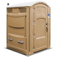 Satellite Liberty 2133A Sand Wheelchair Accessible Portable Restroom - Assembled