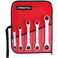 Proto® J1190MLO 5-Piece Metric Reversible Ratcheting Box Wrench Set - 12 Point