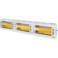 Solaira ICR Series H3 White Aluminum Ultra Low Light Electric Infrared Heater - 208/240V, 6000W
