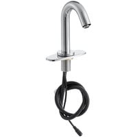 Waterloo Deck Mount Chrome Hands-Free Sensor Faucet with 4 9/16 Gooseneck Spout, Concealed Sensor, and 4 inch Chrome-Plated Faucet Deck Plate