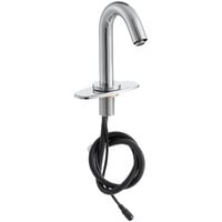 Waterloo Deck Mount Chrome Hands-Free Sensor Faucet with 4 3/4" Gooseneck Spout, Concealed Sensor, and 6" Chrome-Plated Faucet Deck Plate