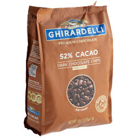 Ghirardelli 52% Non-Dairy Chocolate .5M Baking Chips 5 lb.