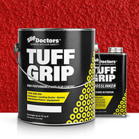 SlipDoctors Tuff Grip Extreme 1 Gallon Safety Red Aggressive Traction Non-Skid Floor Paint S-CT-TUFEXRED1G