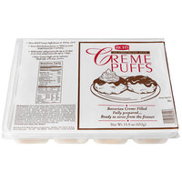 Rich's New York Style Chocolate-Iced Bavarian Cream-Filled Cream Puff 12-Count - 4/Case