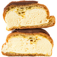 Rich's New York Style Chocolate-Iced Bavarian Cream-Filled Cream Puff 12-Count - 4/Case