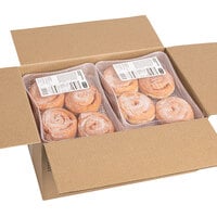 Rich's 17 oz. Fully Finished Glazed Cinnamon Roll Donut 4-Count - 8/Case