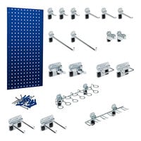 Triton Products 18" x 36" Blue Steel LocBoard with 18 Hooks