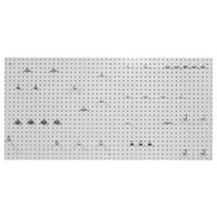 Triton Products 24 inch x 48 inch White DuraBoard with 36 Hooks
