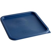 Cambro SFC12453 Midnight Blue Square Polyethylene Lid for 12, 18, and 22 Qt. Food Storage Containers