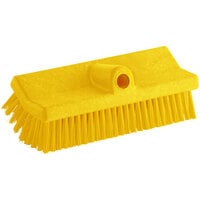 Carlisle Sparta Hi-Lo 40423EC04 10" Yellow Floor Scrub Brush