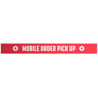 Regency 48" Red Take-Out Shelving Sign for Take-Out Shelving Stations