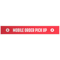 Regency 36" Red Take-Out Shelving Sign for Take-Out Shelving Stations