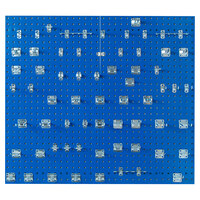Triton Products 24 inch x 42 1/2 inch Blue Steel LocBoard with 63 Hooks - 2/Pack