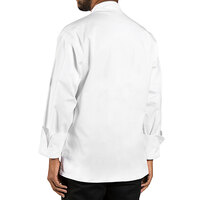 Uncommon Threads Classic Knot Cotton Unisex White Customizable Long Sleeve Chef Coat 0403C - 5X