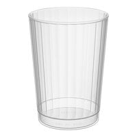 WNA Comet CC10240 Classicware 10 oz. Tall Clear Plastic Fluted Tumbler - 240/Case
