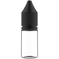Chubby Gorilla 10 mL Clear Cannabis Concentrate Dropper with Black Lid - 1000/Case