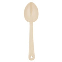 Thunder Group 11" Beige Polycarbonate 1.5 oz. Solid Salad Bar / Buffet Spoon