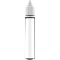 Chubby Gorilla 30 mL Clear Cannabis Concentrate Dropper with White Lid - 1000/Case