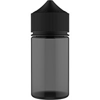 Chubby Gorilla 60 mL Black Translucent Mini Cannabis Concentrate Dropper with Black Lid - 500/Case