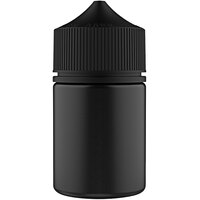 Chubby Gorilla 60 mL Black Stubby Cannabis Concentrate Dropper with Black Lid - 500/Case