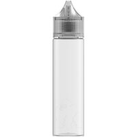 Chubby Gorilla 60 mL LDPE Clear Cannabis Concentrate Dropper with Clear Lid - 500/Case