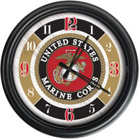Holland Bar Stool 14 inch United States Marine Corps Indoor / Outdoor LED Wall Clock