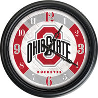 Holland Bar Stool 14 inch Ohio State University Indoor / Outdoor LED Wall Clock