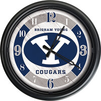 Holland Bar Stool 14 inch Brigham Young University Indoor / Outdoor LED Wall Clock