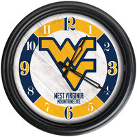 Holland Bar Stool 14 inch West Virginia University Indoor / Outdoor LED Wall Clock