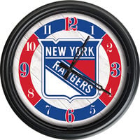 Holland Bar Stool 14 inch New York Rangers Indoor / Outdoor LED Wall Clock