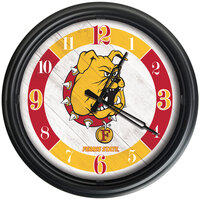 Holland Bar Stool 14 inch Ferris State University Indoor / Outdoor LED Wall Clock