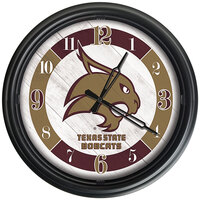 Holland Bar Stool 14 inch Texas State University Indoor / Outdoor LED Wall Clock