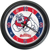 Holland Bar Stool 14 inch Fresno State University Indoor / Outdoor LED Wall Clock